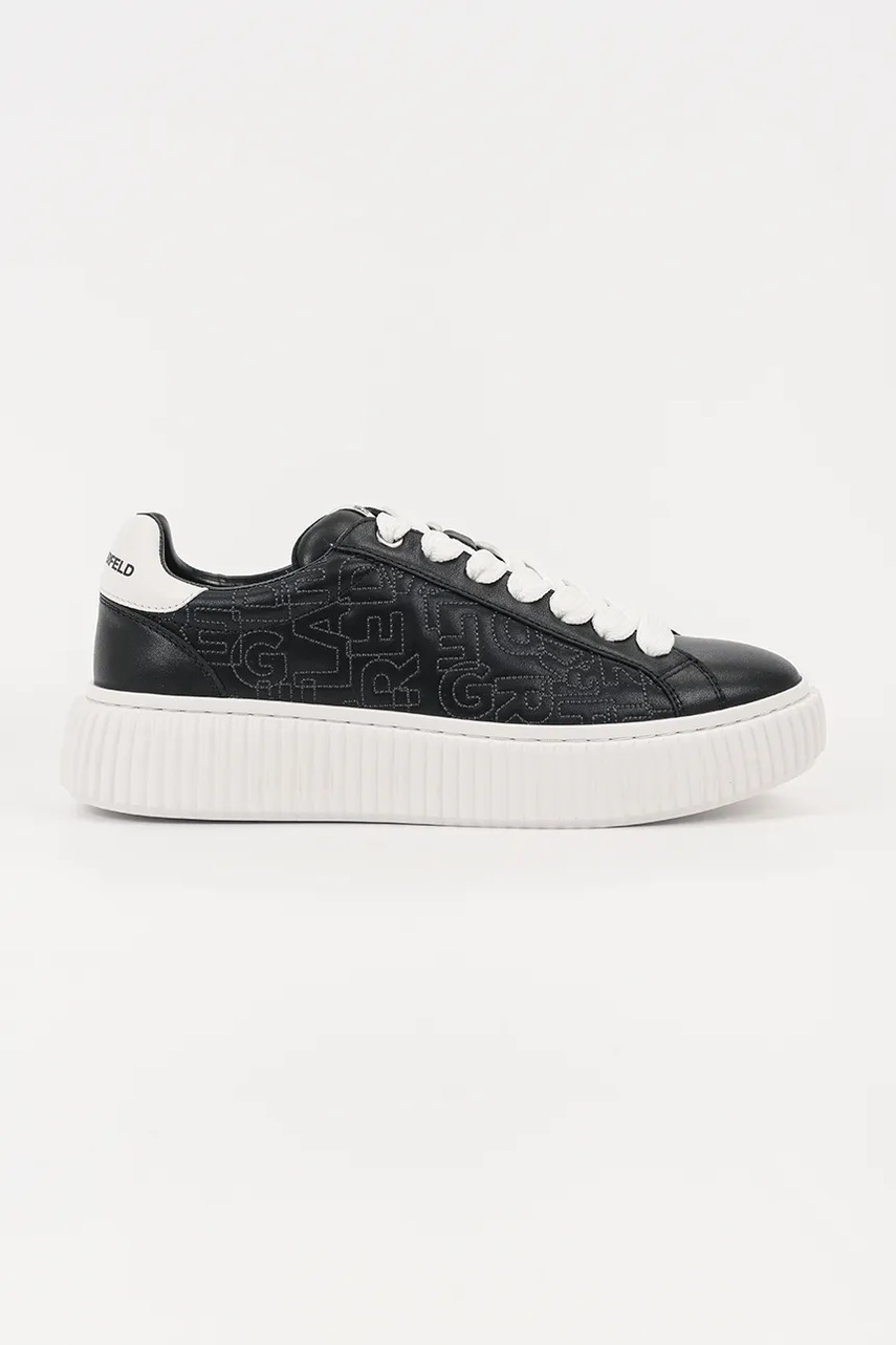 Karl Lagerfeld sneakers din piele KAPRIKA culoarea negru, KL24224