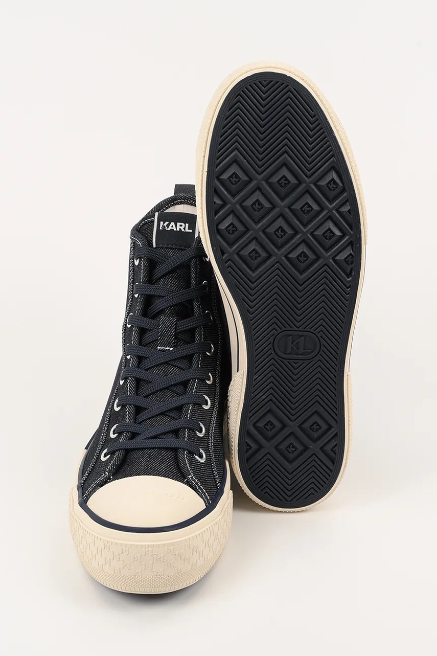 Πάνινα παπούτσια Karl Lagerfeld KAMPUS MAX χρώμα: μαύρο, KL50455D φωτογραφία