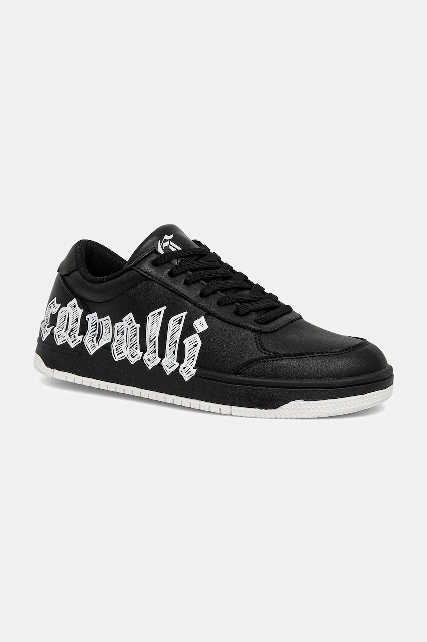 Just Cavalli sneakers din piele culoarea negru, 79QA3SM5ZP397899