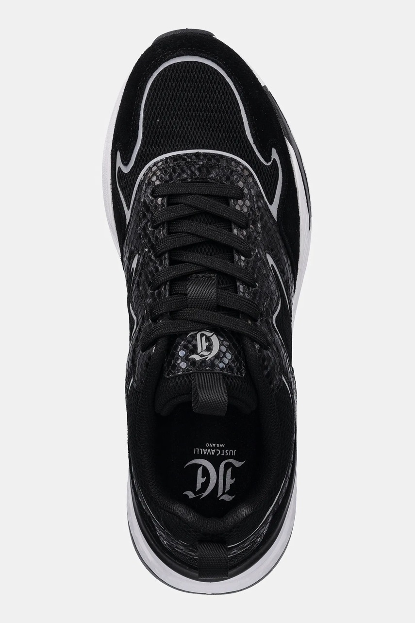 Αθλητικά Just Cavalli χρώμα: μαύρο, 79QA3SD1ZSD37899 φωτογραφία