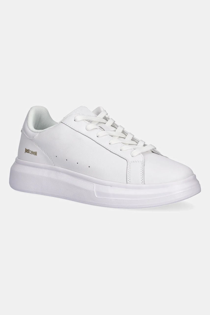 Just Cavalli sneakers din piele culoarea alb, 79QA3SBGZPB65003