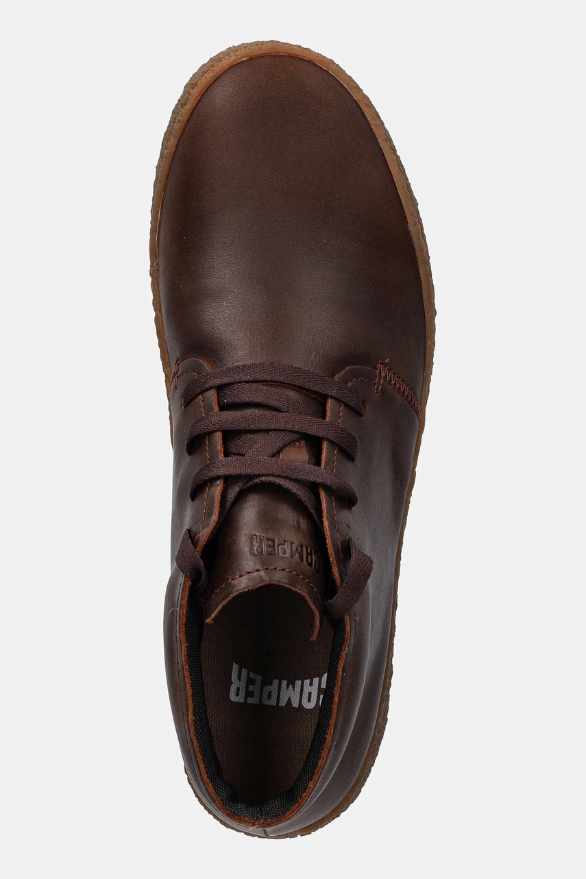 Δερμάτινα αθλητικά παπούτσια Camper Peu Terreno χρώμα: καφέ, K300467-007 φωτογραφία