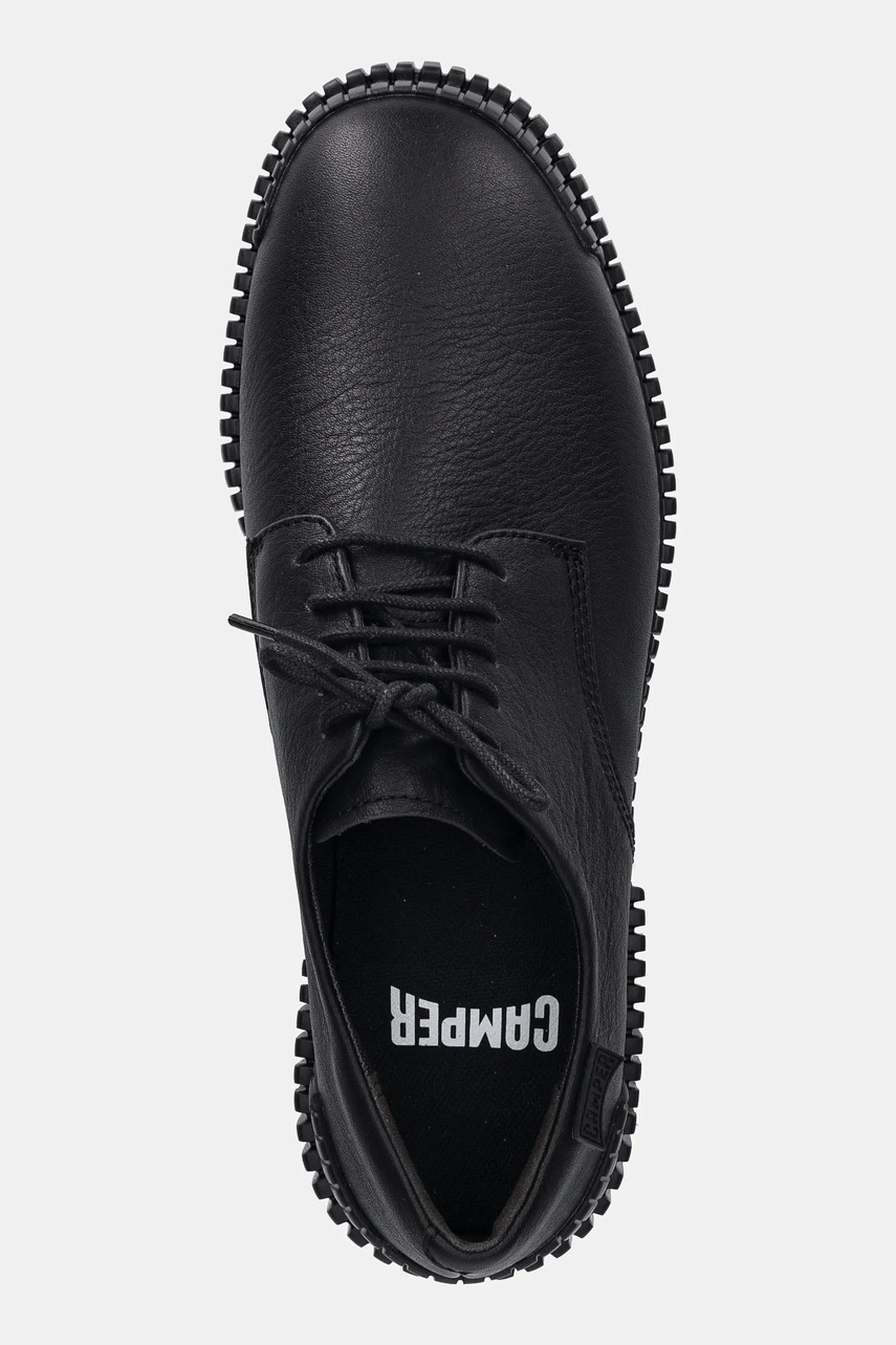 Δερμάτινα κλειστά παπούτσια Camper Pix ανδρικά, χρώμα: μαύρο, K101076-001 φωτογραφία