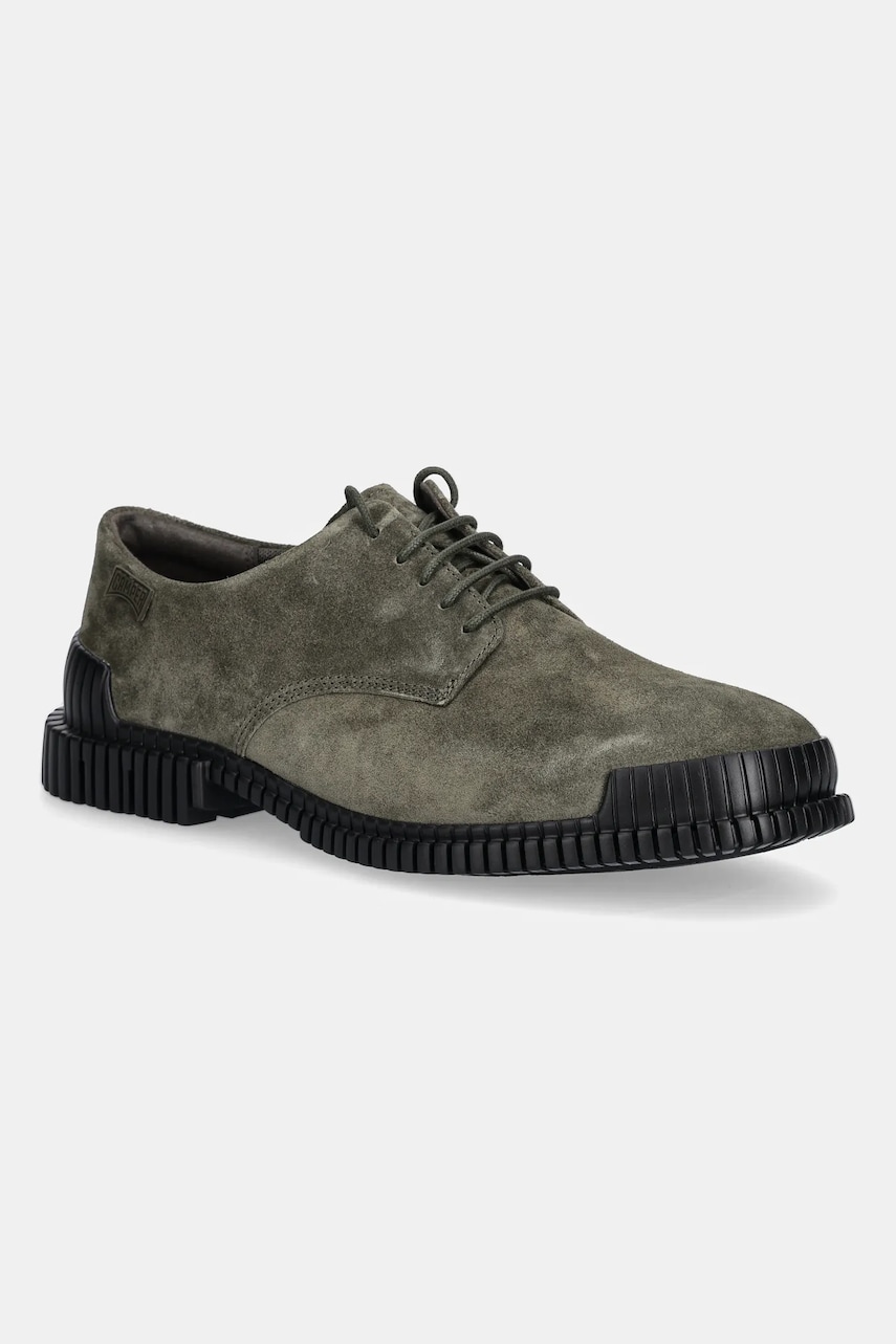 Camper pantofi de piele întoarsă Pix culoarea verde, K101076-003