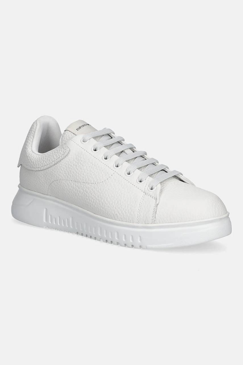 Emporio Armani sneakers din piele culoarea alb, EM003663 AF19999 U0001