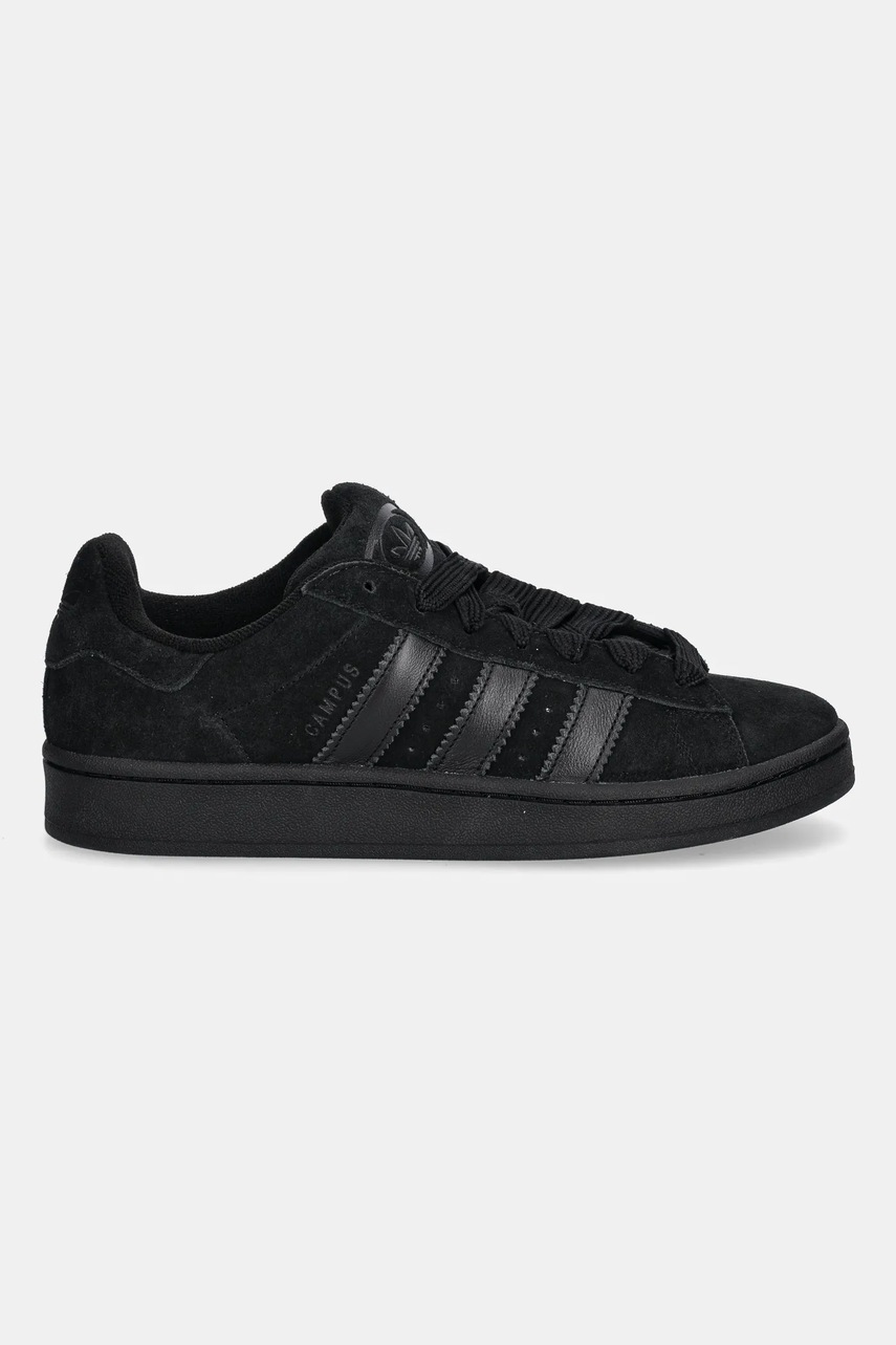 Замшевые кроссовки adidas Originals Campus 00S цвет чёрный JR7287