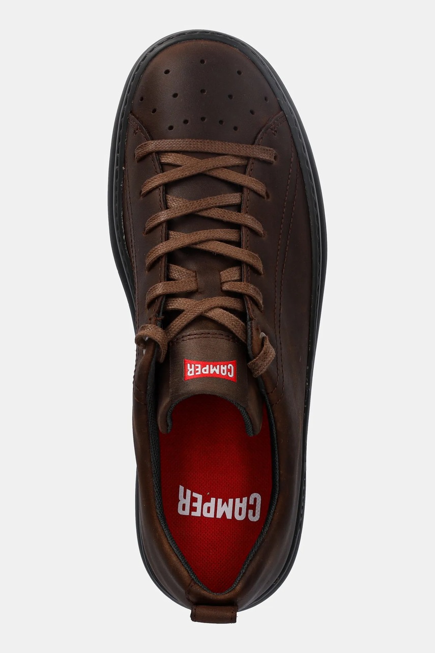 Δερμάτινα αθλητικά παπούτσια Camper Runner Four χρώμα: καφέ, K100226-155 φωτογραφία
