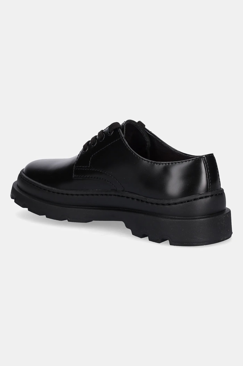 Δερμάτινα κλειστά παπούτσια Camper Brutus+ ανδρικά, χρώμα: μαύρο, K101078-001 φωτογραφία