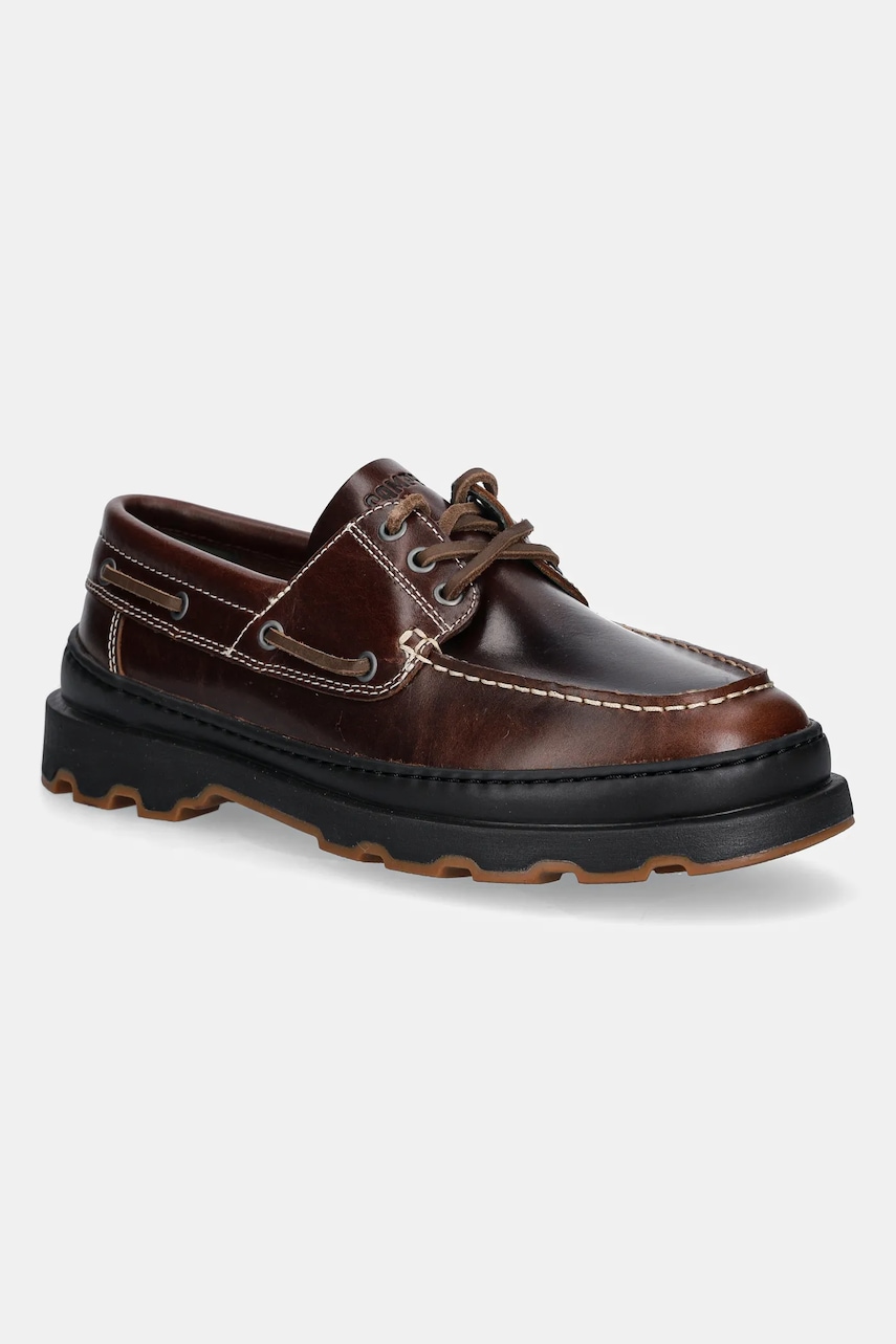 Camper pantofi de piele Brutus+ culoarea maro, K101067-001