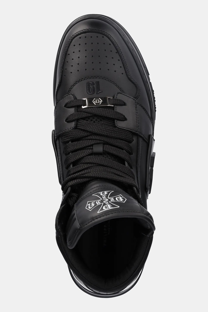 Kožené tenisky Philipp Plein Phantom Kicks High Top (obrázek 4)