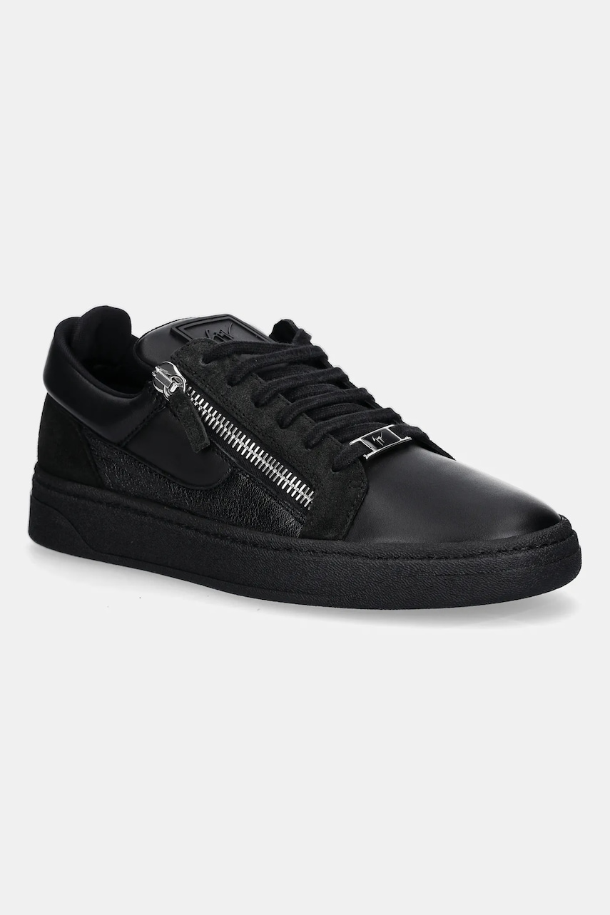 Levně Kožené tenisky Giuseppe Zanotti GZ/94 černá barva, RU50011.002
