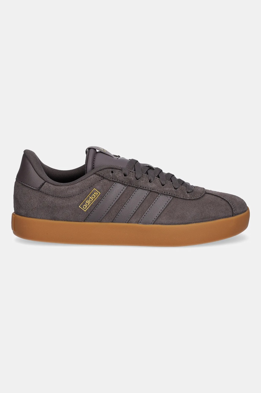 Замшевые кроссовки adidas Vl Court 3.0 цвет серый IH8910