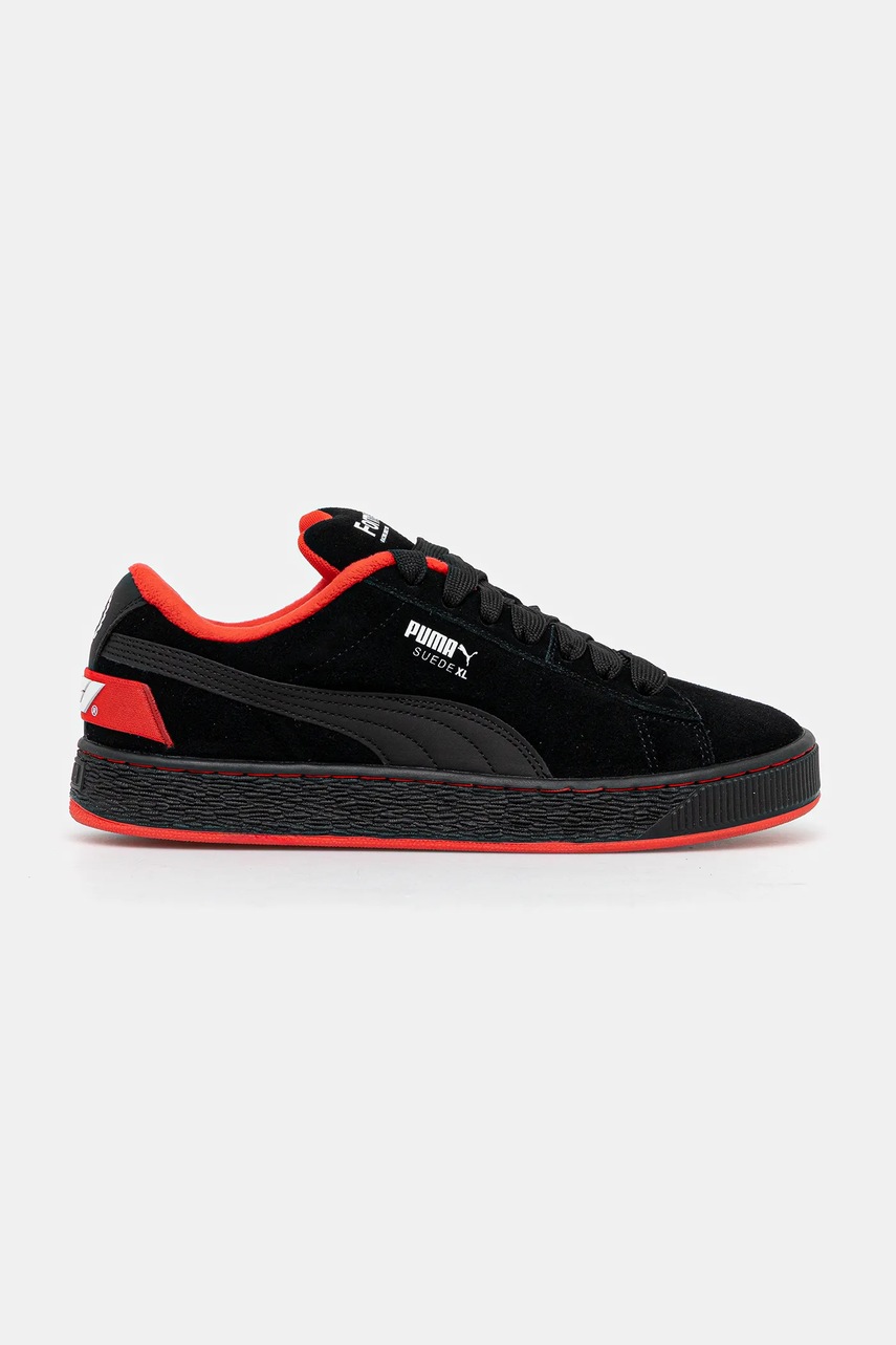 Замшевые кроссовки Puma F1 Suede XL 75 YRS цвет чёрный 308894
