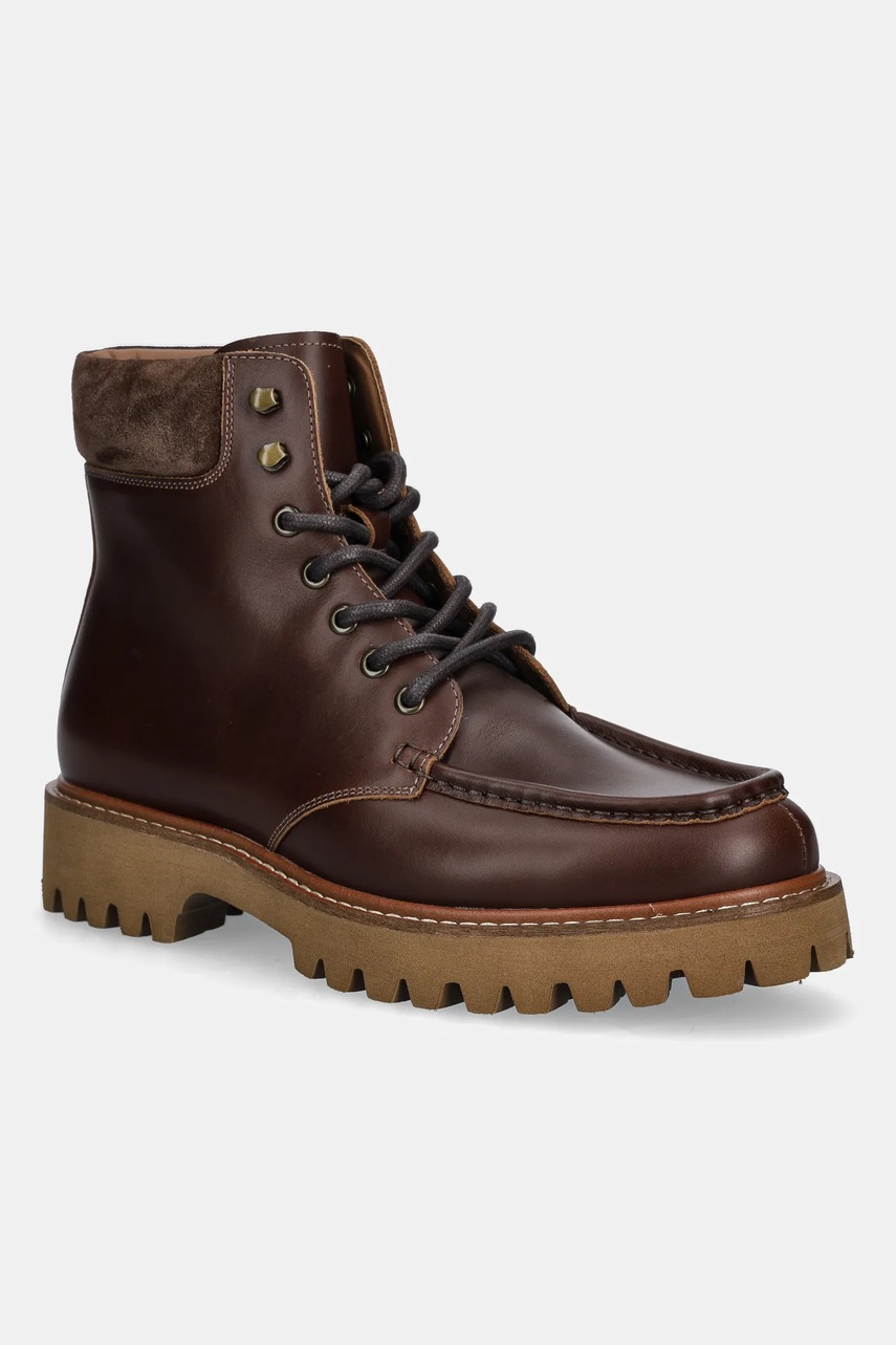 Aldo ghete de piele GRIER culoarea maro, 14135024