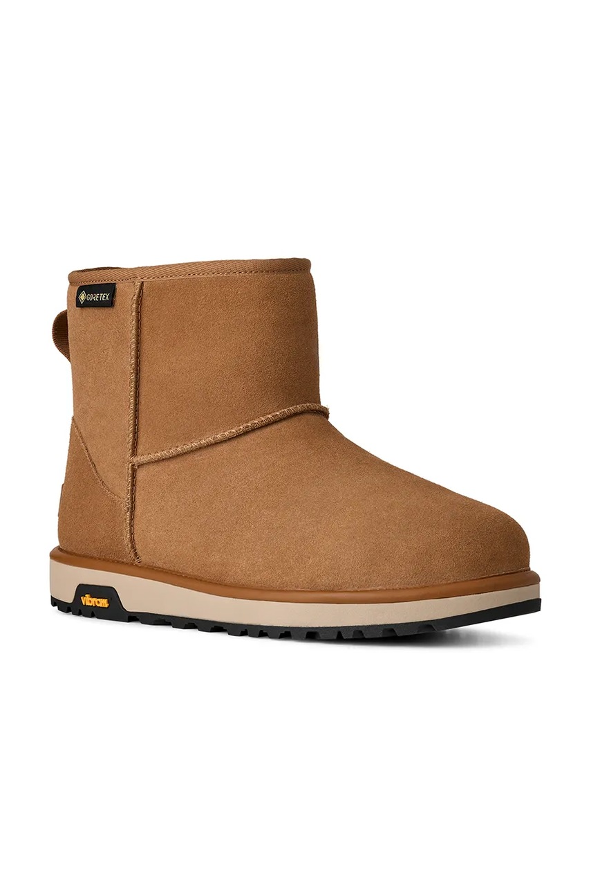 Μπότες χιονιού σουέτ UGG Classic Mini GTX χρώμα: καφέ, 1171150.CHE φωτογραφία