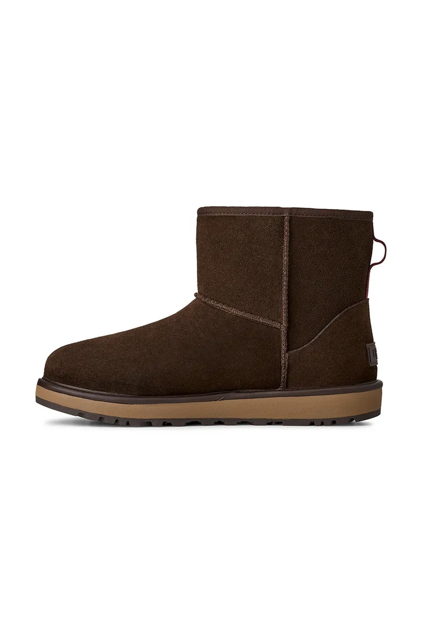Μπότες χιονιού σουέτ UGG Classic Mini GTX χρώμα: καφέ, 1171150.DDC φωτογραφία