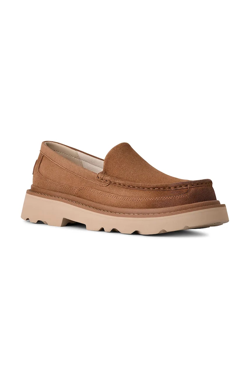 Замшевые мокасины UGG Ascot Lug цвет коричневый 1172691.CHE Замшевые мокасины UGG Ascot Lug цвет коричневый 1172691.CHE