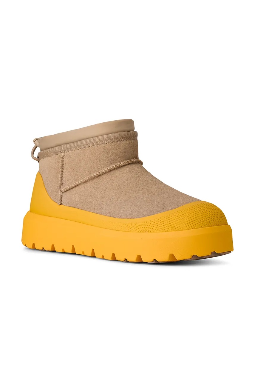 Μπότες χιονιού σουέτ UGG Cl Ultra Mini Weather Hybrid χρώμα: μπεζ, 1174196.MMM φωτογραφία