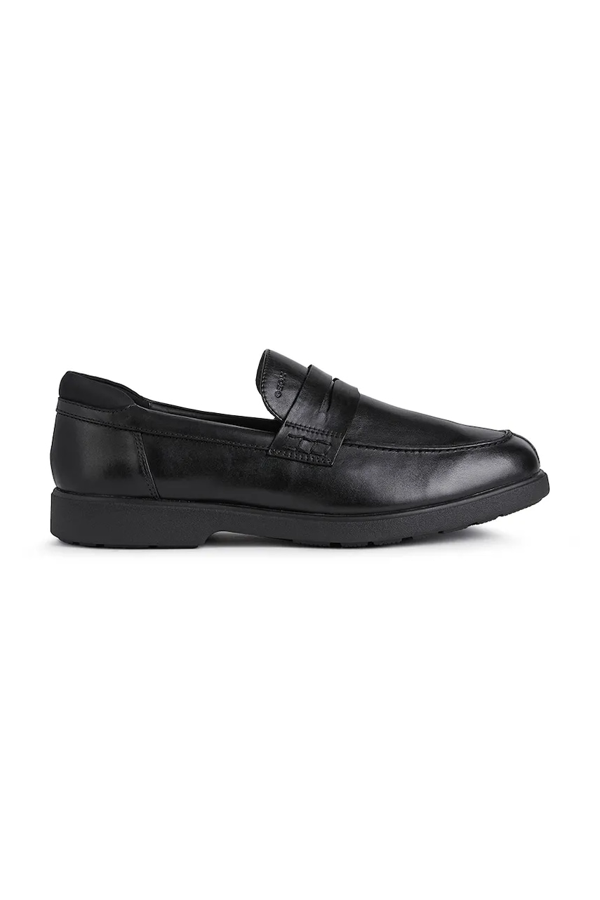 Geox mocasini de piele U SPHERICA EC11 WIDE culoarea negru, U25EMB 00043 C9999