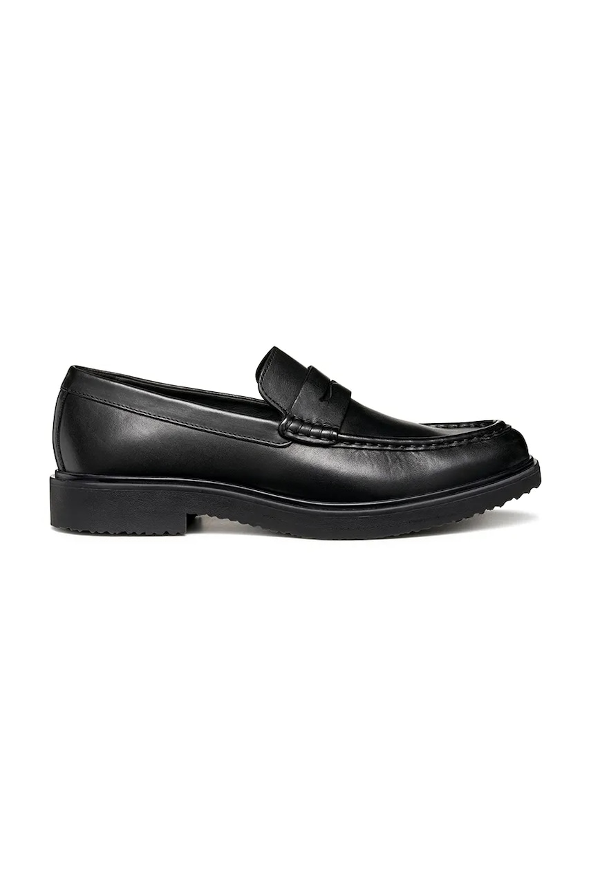 Geox mocasini de piele U MASSIMIANO culoarea negru, U56H9C 00043 C9999