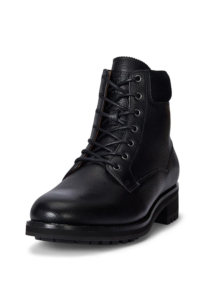 Кожаные ботинки Polo Ralph Lauren Bryson Md Fd Boots цвет чёрный 812974121001 Кожаные ботинки Polo Ralph Lauren Bryson Md Fd Boots цвет чёрный 812974121001