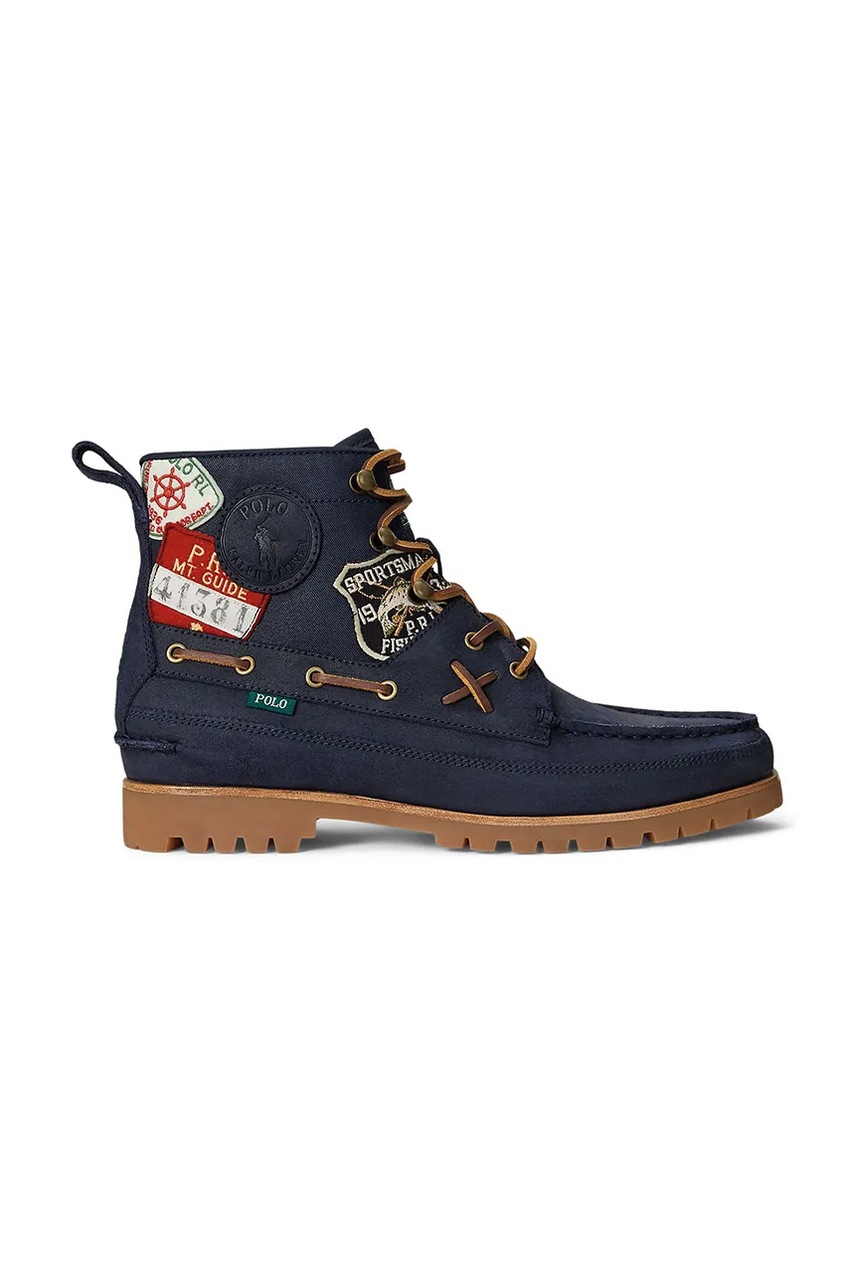 Levně Kotníkové boty Polo Ralph Lauren Ranger Mid pánské, tmavomodrá barva, 812974124001