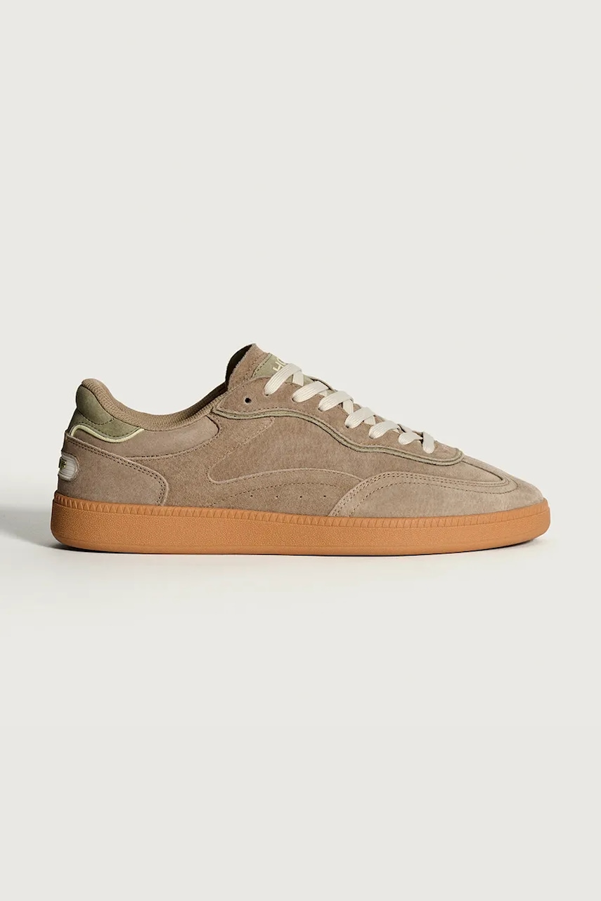 Hoff sneakers din piele întoarsă ALLEY TAUPE MAN culoarea bej, 22562602