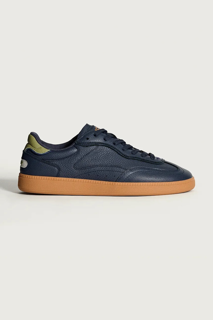 Hoff sneakers din piele ALLEY NAVY BLUE MAN culoarea bleumarin, 22562608