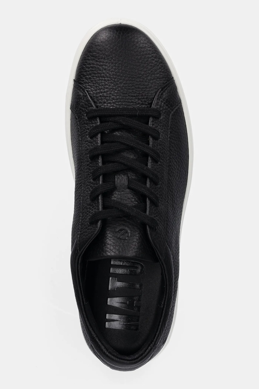 Δερμάτινα αθλητικά παπούτσια Ecco Soft 60 Lace χρώμα: μαύρο, 582404-01001 φωτογραφία