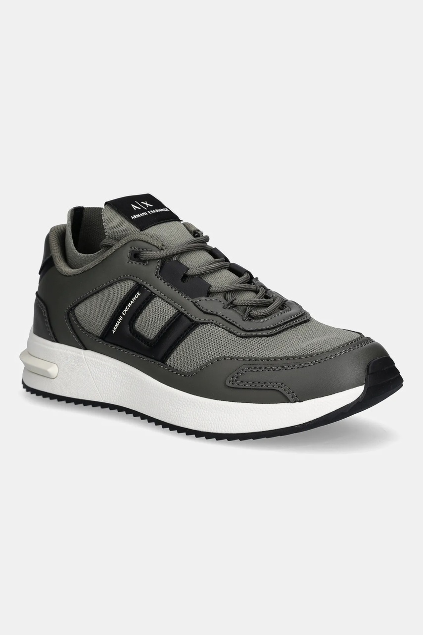 Levně Tenisky Armani Exchange pánské, zelená barva, XM001682 AF17359 U8144