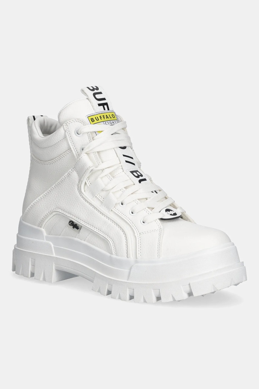 Buffalo pantofi Aspha Nc Mid Bs culoarea alb, 1400002-WHT