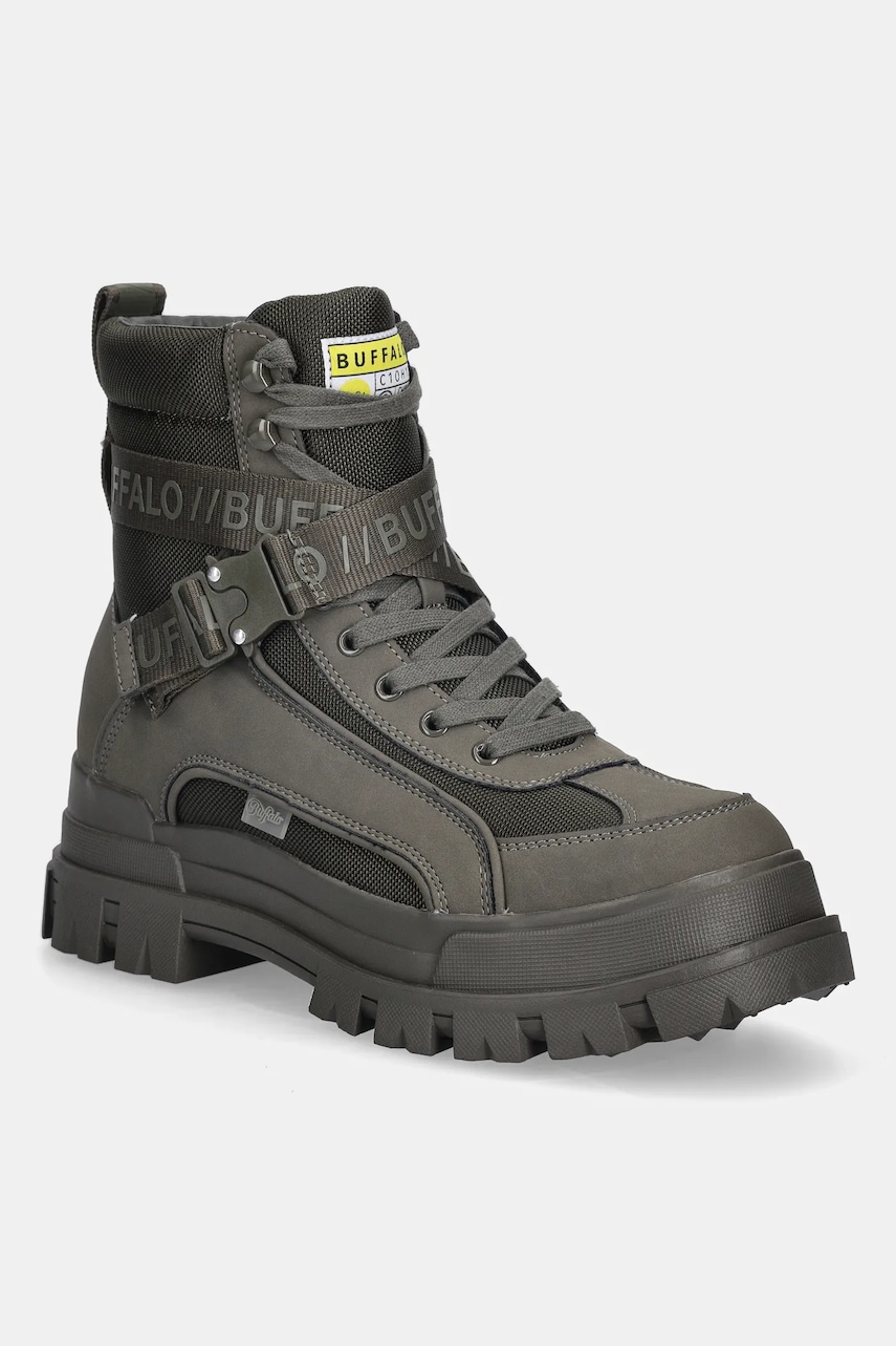 Buffalo sneakers Aspha Com1 Bs culoarea verde, 1400040-KHA