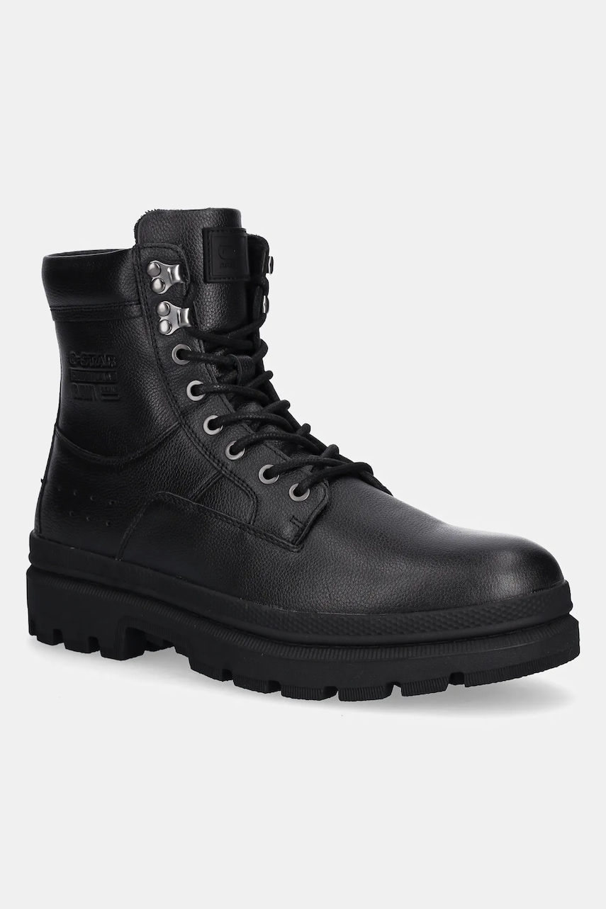G-Star ghete de piele ARRON HGH LEA M culoarea negru, D28170-01-990