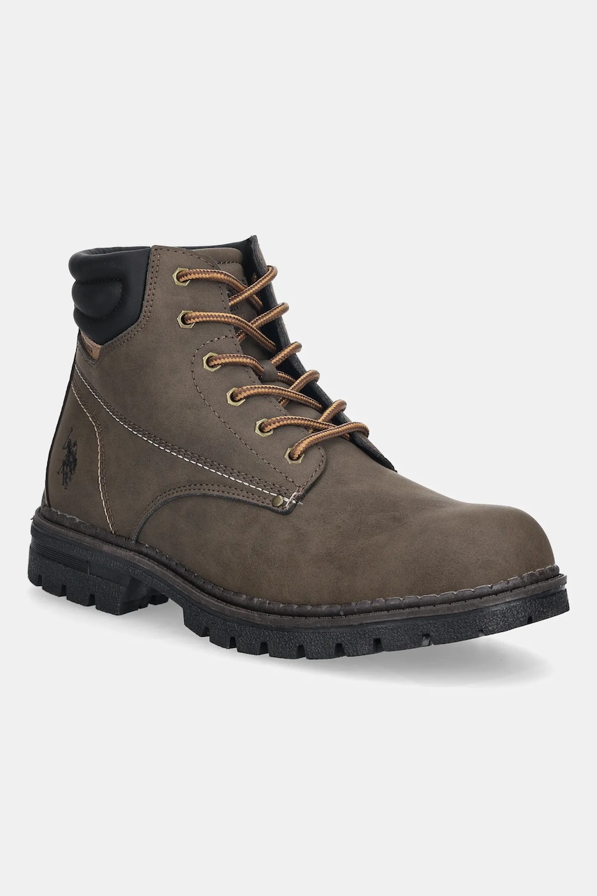 U.S. Polo Assn. pantofi înalți OHIO004 culoarea maro, OHIO004M/EUH1