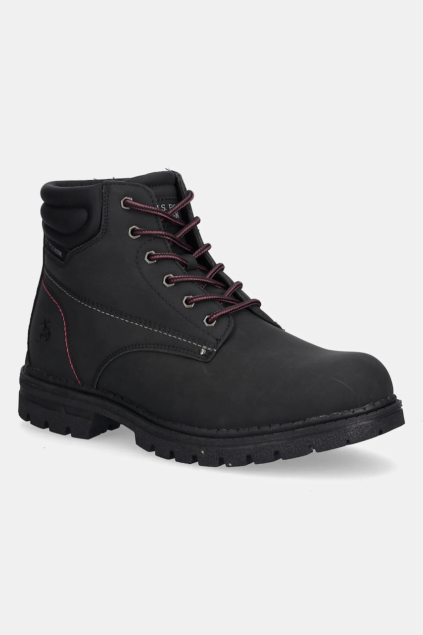 U.S. Polo Assn. pantofi înalți OHIO004 culoarea negru, OHIO004M/EUH1