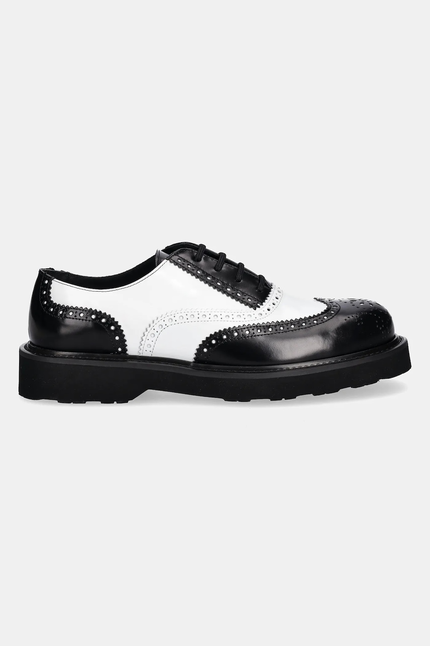 Кожаные туфли Kenzo Ukio Brogue цвет белый FF65DB114L52.01 Кожаные туфли Kenzo Ukio Brogue цвет белый FF65DB114L52.01