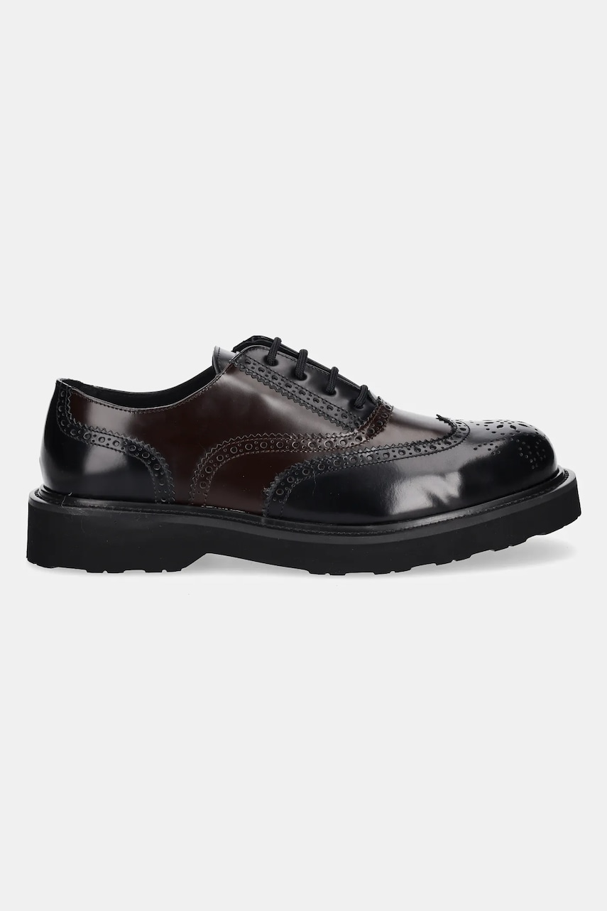 Кожаные туфли Kenzo Ukio Brogue цвет чёрный FF65DB114L52.91 Кожаные туфли Kenzo Ukio Brogue цвет чёрный FF65DB114L52.91