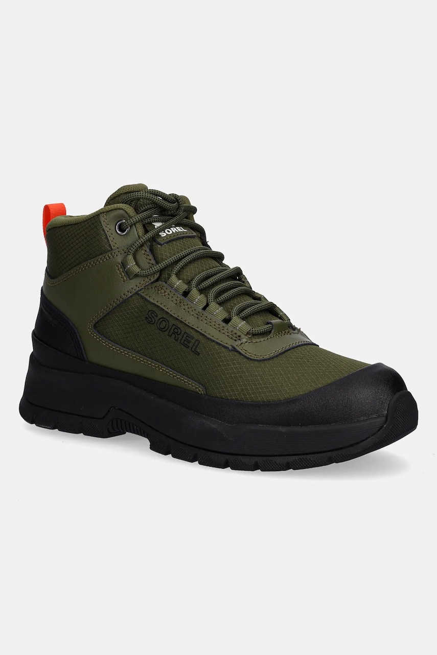 Sorel pantofi OUTING NW SNEAKER MID WP culoarea verde, 2138721355
