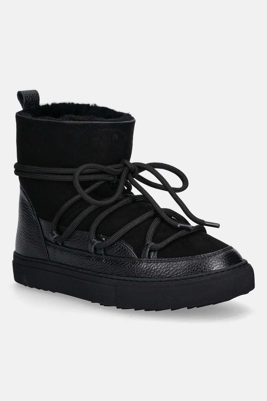 Inuikii cizme de zăpadă din piele întoarsă Classic culoarea negru, 2001.003.0022.000