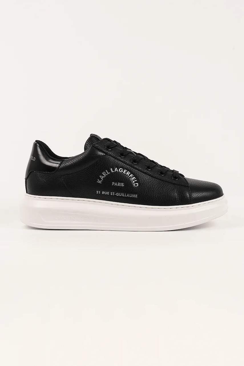 Karl Lagerfeld sneakers din piele KAPRI culoarea negru, KL52568A
