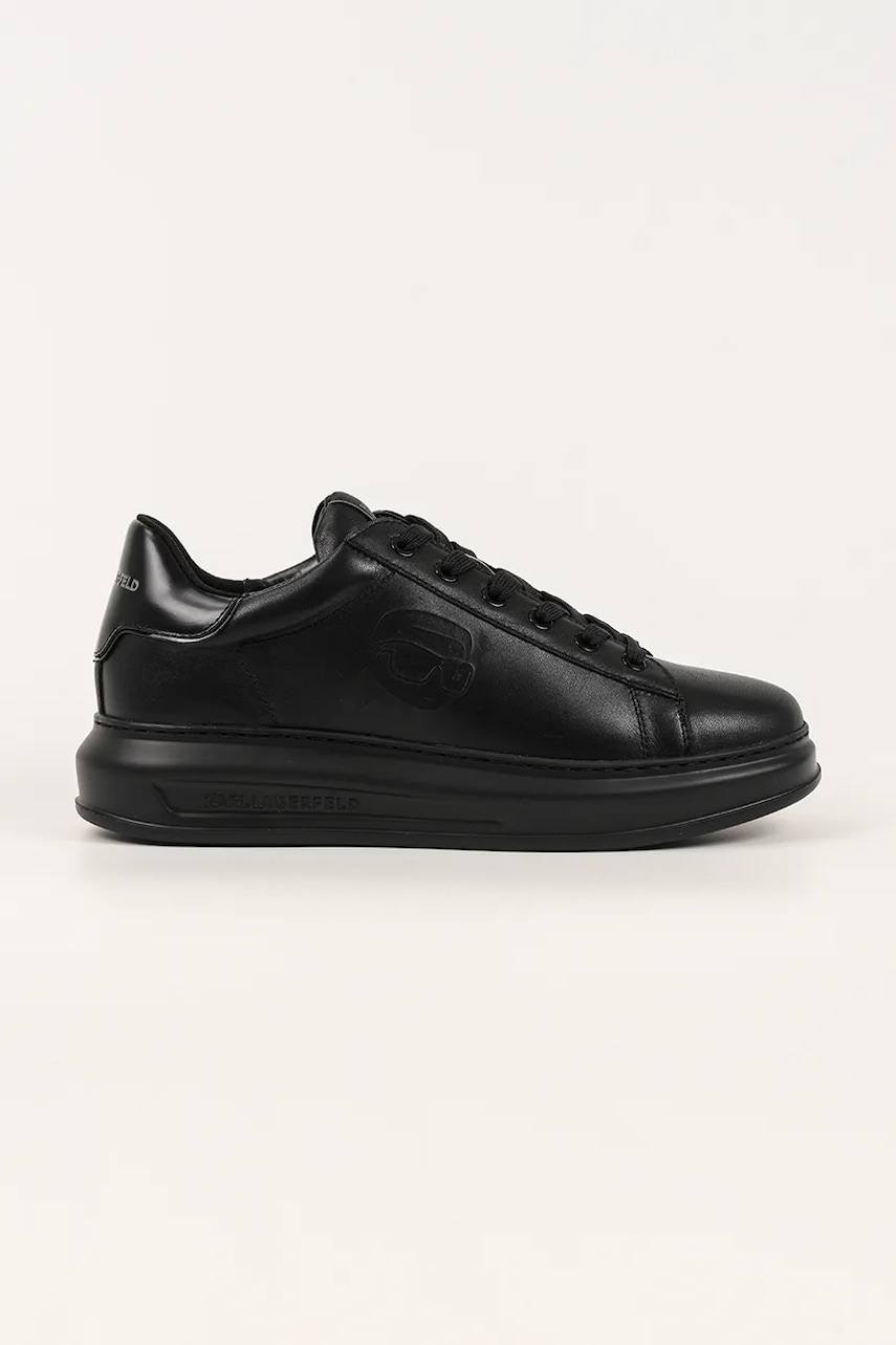 Karl Lagerfeld sneakers din piele KAPRI Outline NFT culoarea negru, KL52570