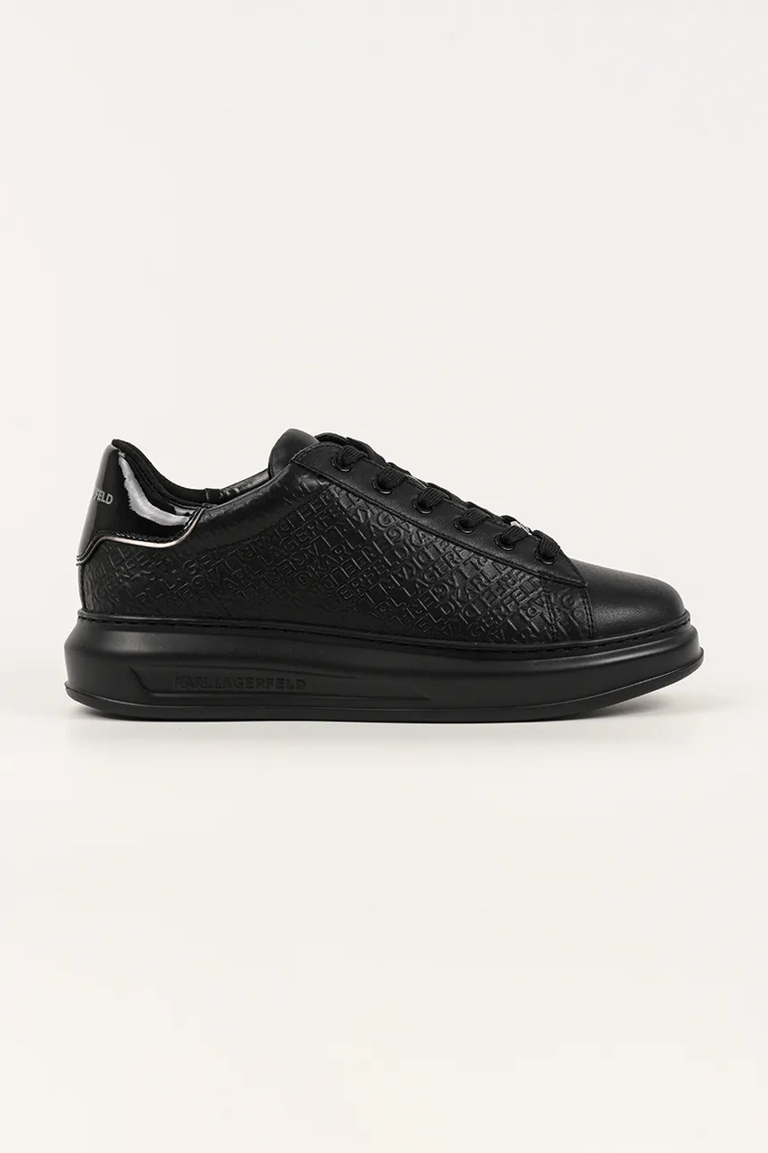 Karl Lagerfeld sneakers din piele KAPRI culoarea negru, KL52543A