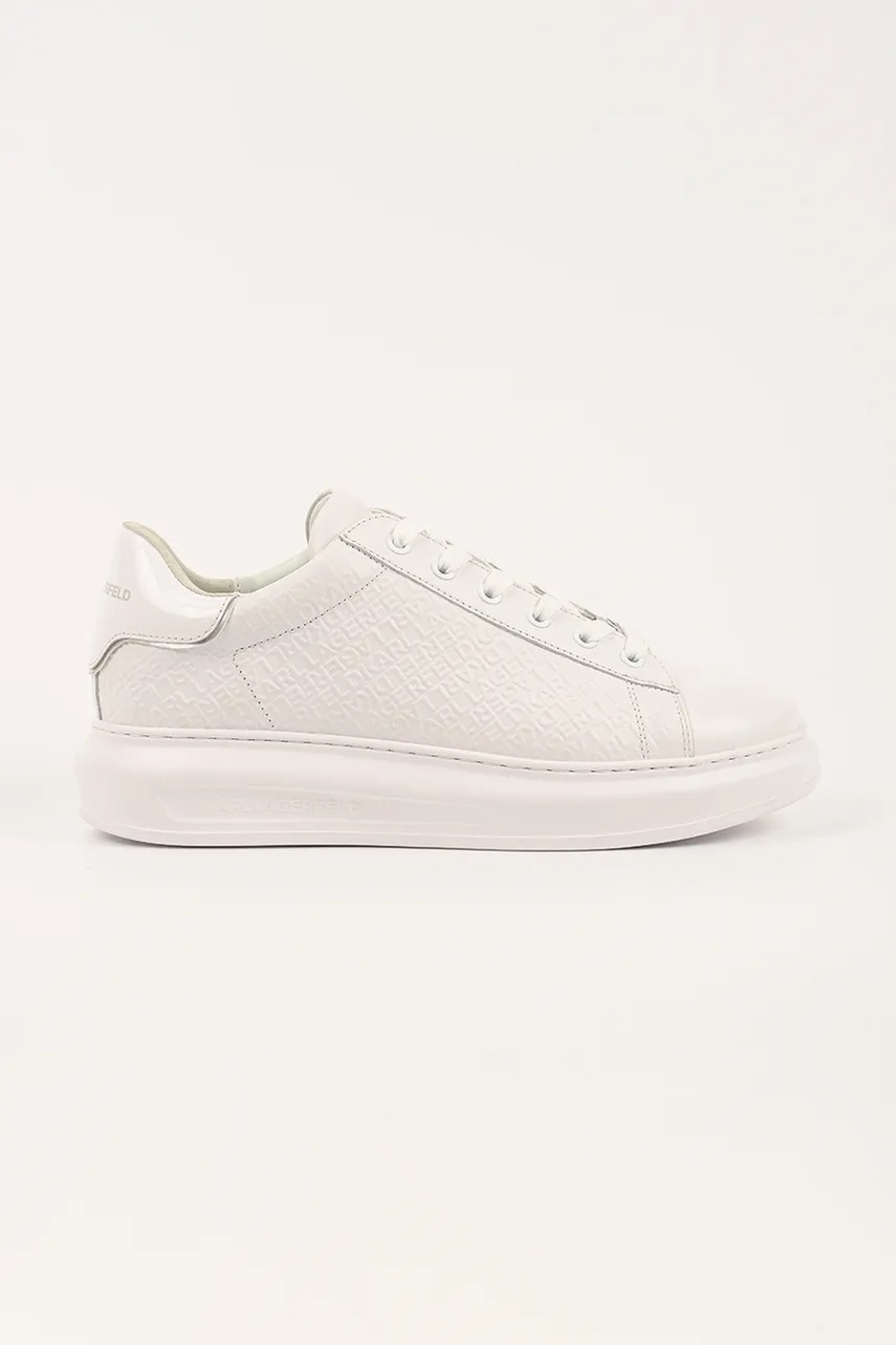 Karl Lagerfeld sneakers din piele KAPRI culoarea alb, KL52543A