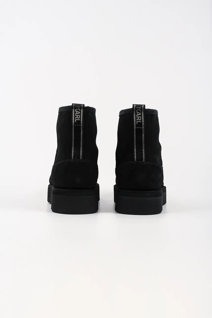 Μπότες χιονιού σουέτ Karl Lagerfeld THERMO MNS χρώμα: μαύρο, KL28542 φωτογραφία