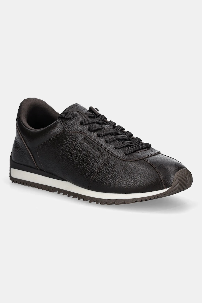 Michael Kors sneakers din piele Rhodes culoarea maro, 42F5RHFS1L.251