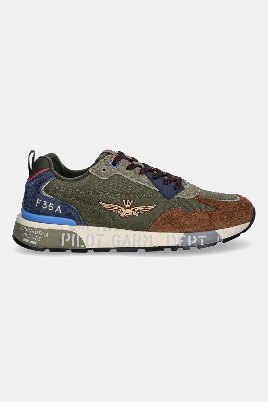 Кроссовки Aeronautica Militare SNEAKERS цвет зелёный 252SC0276UCT03546 Кроссовки Aeronautica Militare SNEAKERS цвет зелёный 252SC0276UCT03546