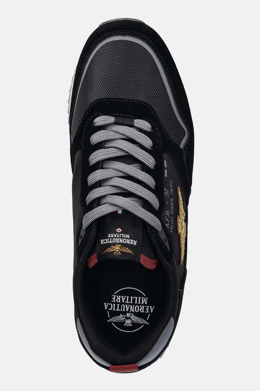 Αθλητικά Aeronautica Militare SNEAKERS χρώμα: μαύρο, 252SC0288UCT03545 φωτογραφία