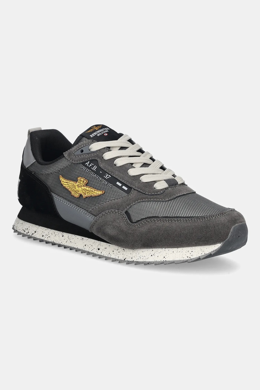 Levně Tenisky Aeronautica Militare SNEAKERS pánské, šedá barva, 252SC0288UCT03545