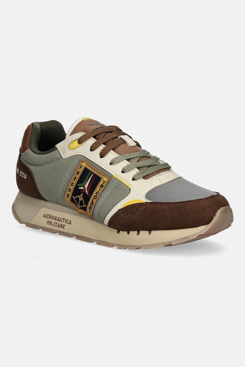 Levně Tenisky Aeronautica Militare SNEAKERS pánské, zelená barva, 252SC0292UCT03331