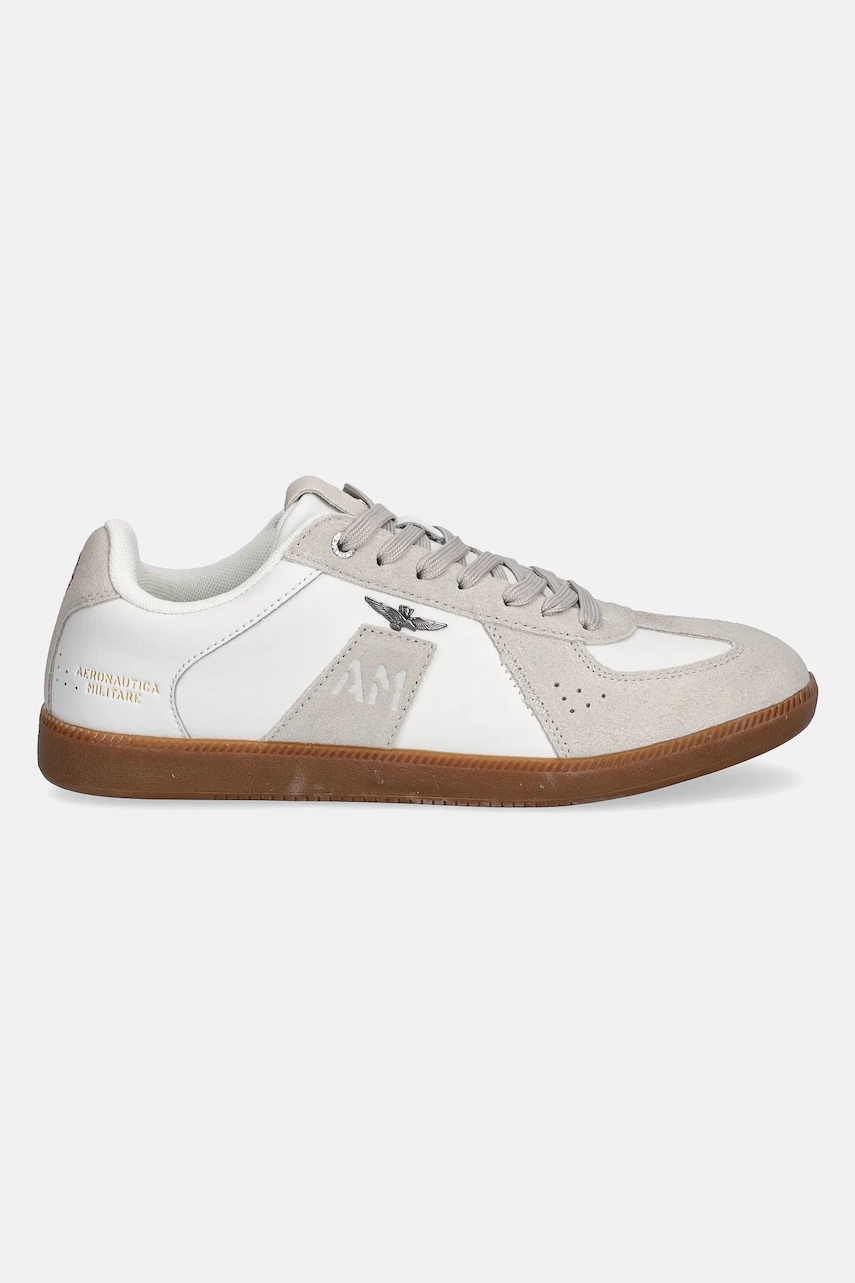 Кожаные кроссовки Aeronautica Militare SNEAKERS цвет белый 252SC0315UPL00244 Кожаные кроссовки Aeronautica Militare SNEAKERS цвет белый 252SC0315UPL00244